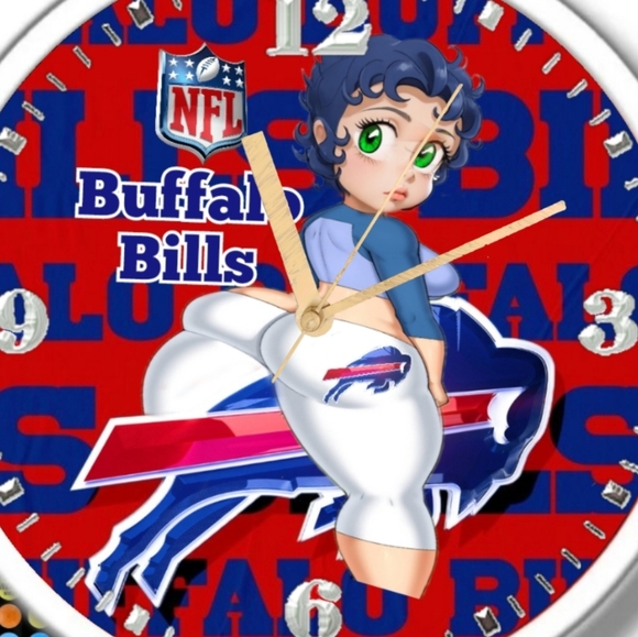 Buffalo Bills Betty Boop led lights clock - Picture 4 of 4